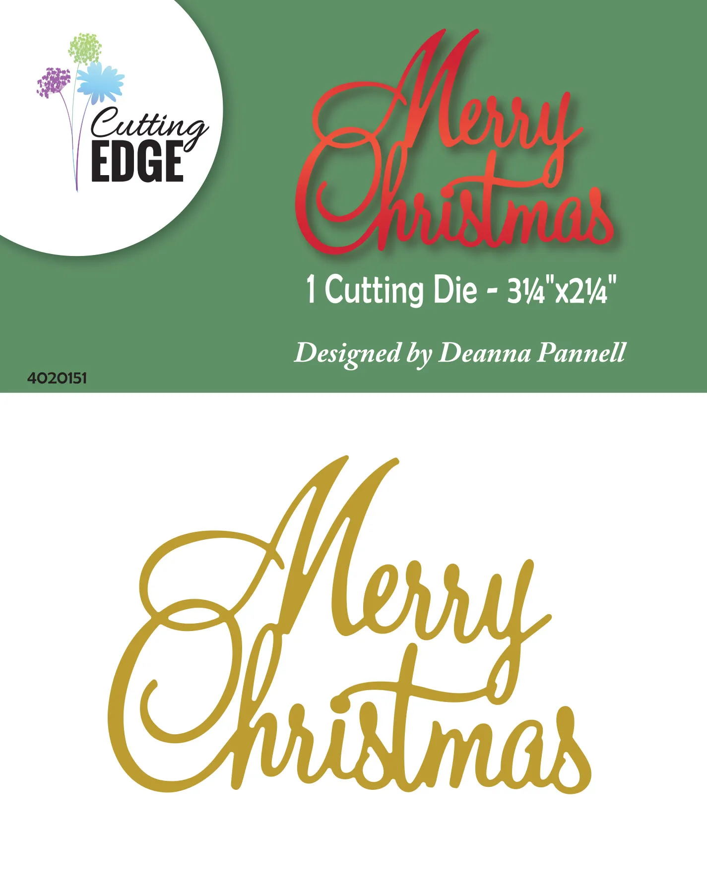 Merry Christmas Cutting Dies