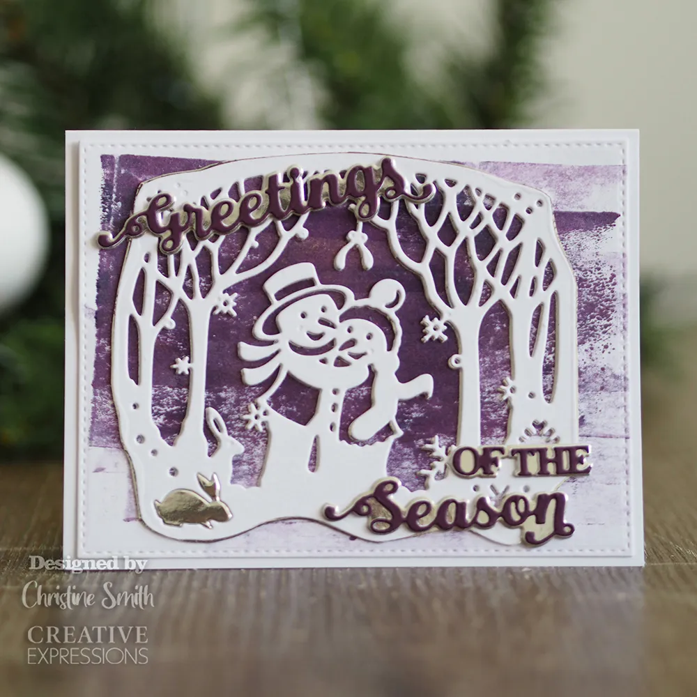 Snowy Embrace Scene Craft Die by Creative Expressions Paper Cuts