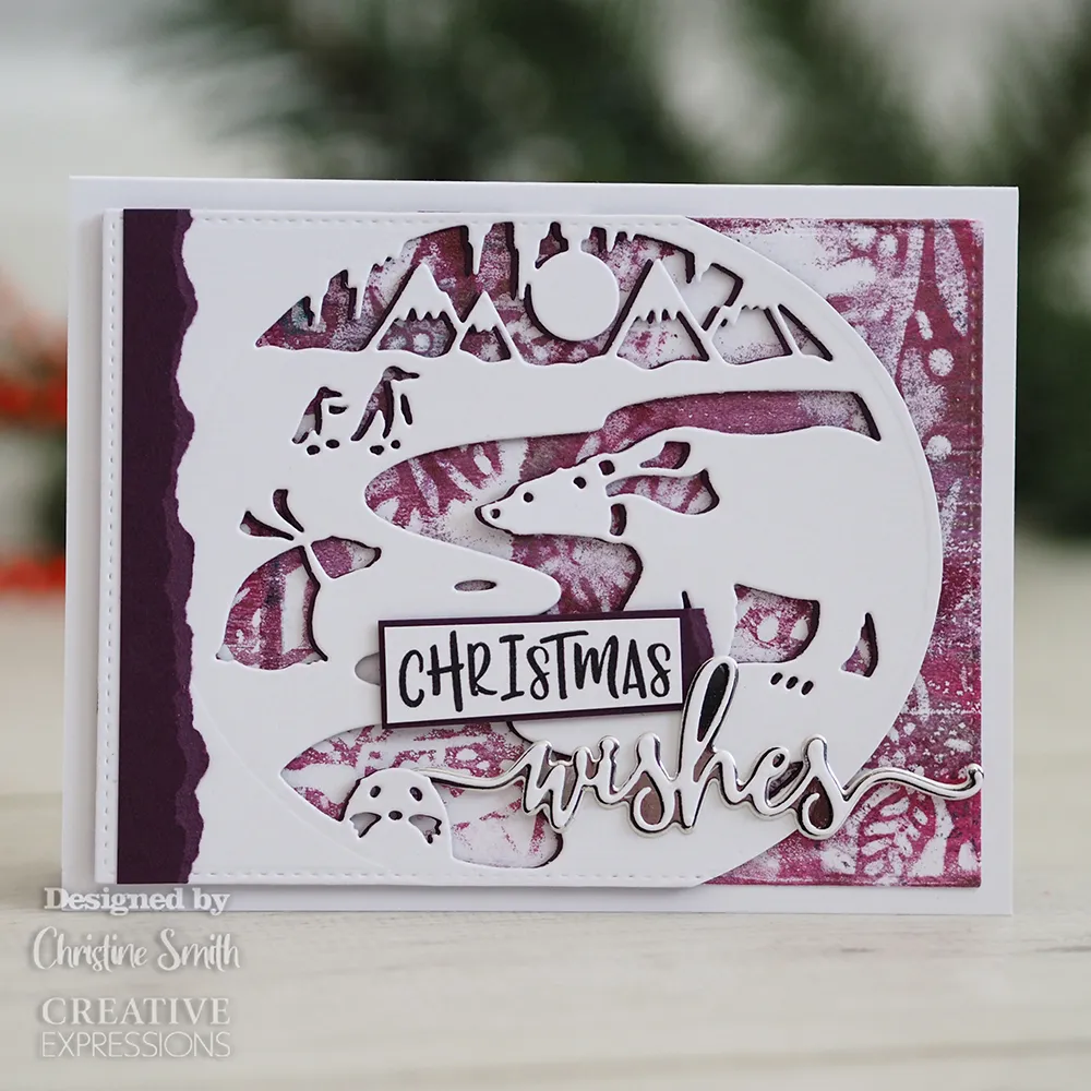 Polar Winter Scene Craft Die by Creative Expressions Paper Cuts