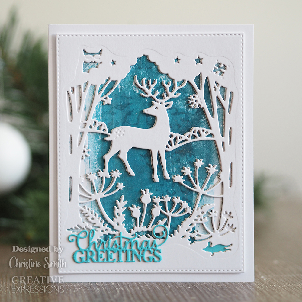Winter Woodland Scene Craft Die by Creative Expressions Paper Cuts