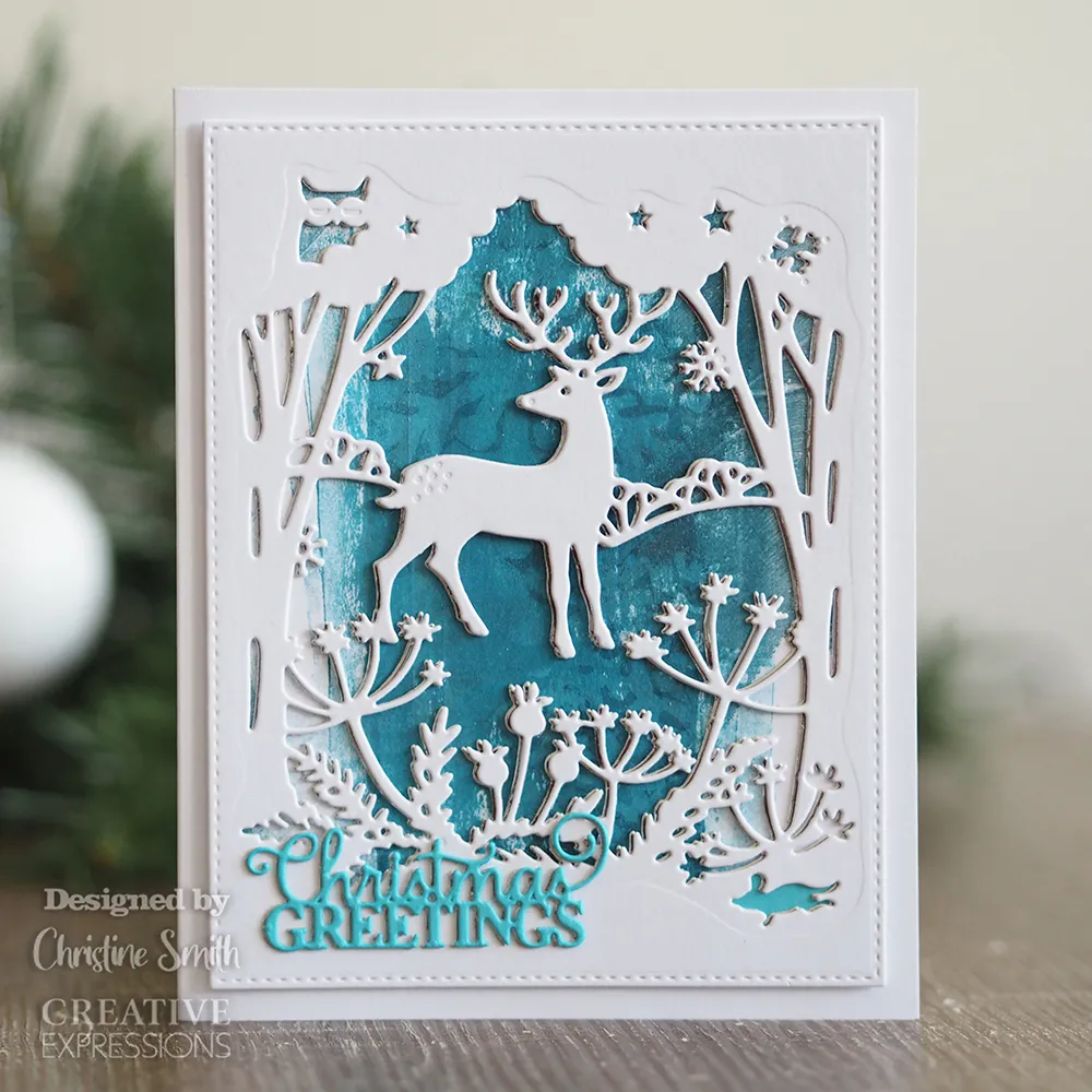Winter Woodland Scene Craft Die by Creative Expressions Paper Cuts
