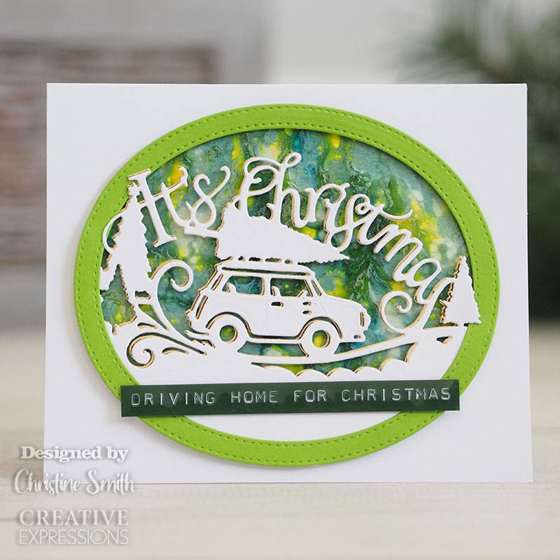 It's Christmas Edger Craft Die by Creative Expressions Paper Cuts