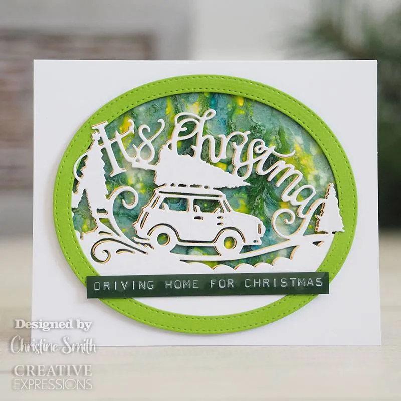 It's Christmas Edger Craft Die by Creative Expressions Paper Cuts