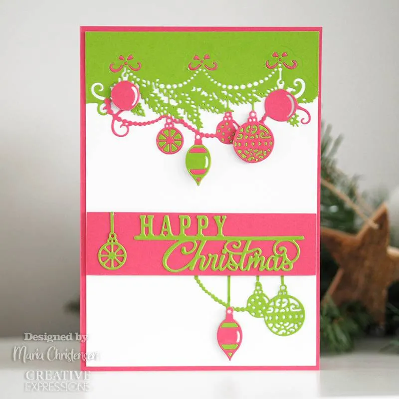 Bauble Garland Edger Craft Die by Creative Expressions Paper Cuts