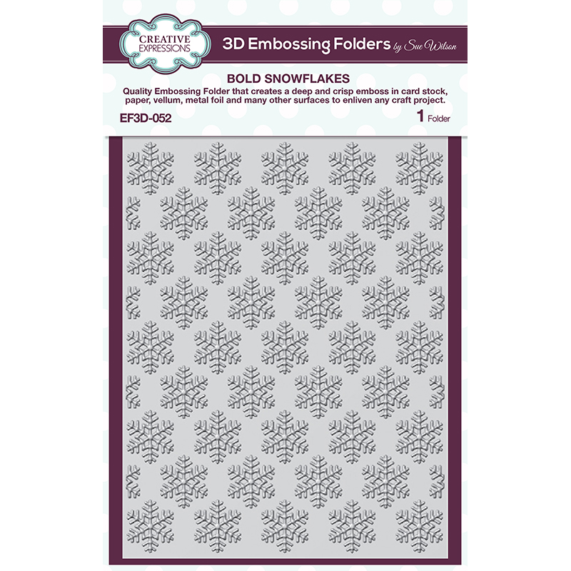 Bold Snowflakes 3D Embossing Folder by Creative Expressions