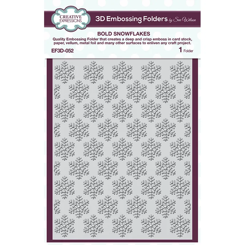 Bold Snowflakes 3D Embossing Folder by Creative Expressions
