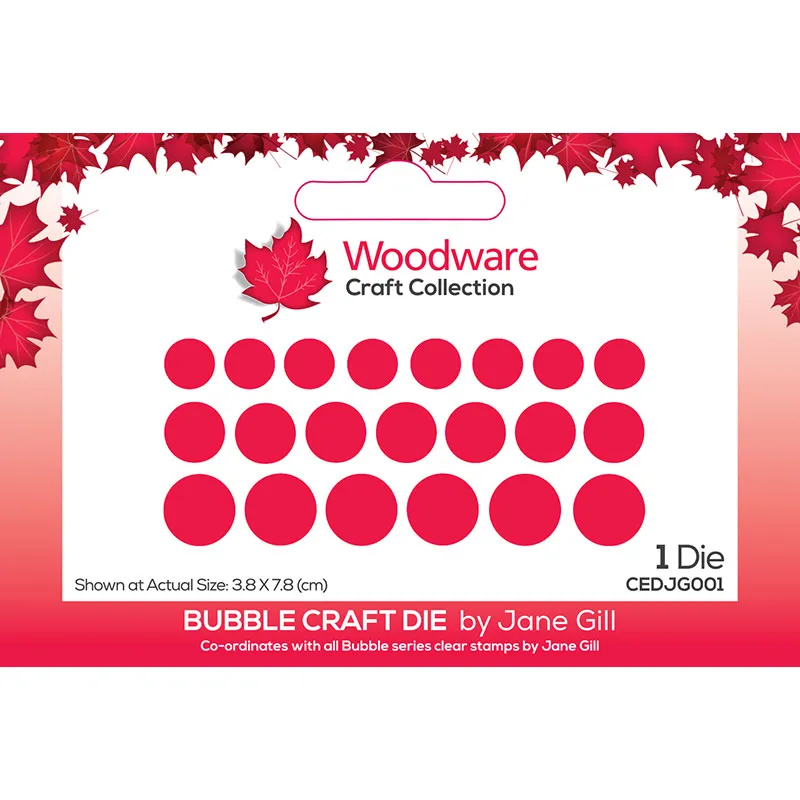 Bubble Craft Die by Woodware Jane Gill