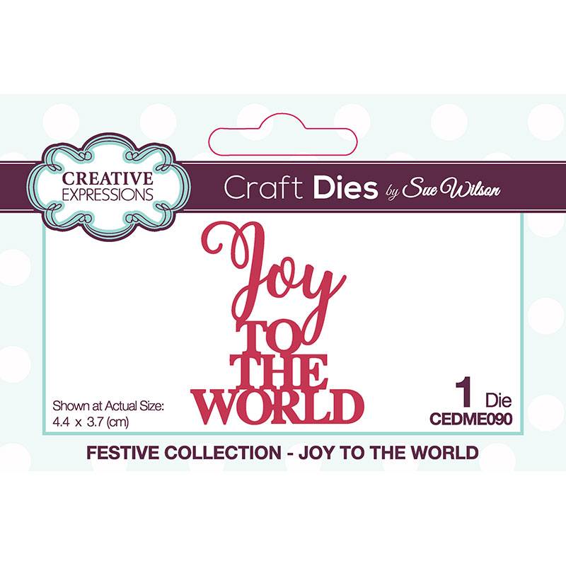 Joy To The World Craft Die Creative Expressions Sue Wilson Mini Expressions