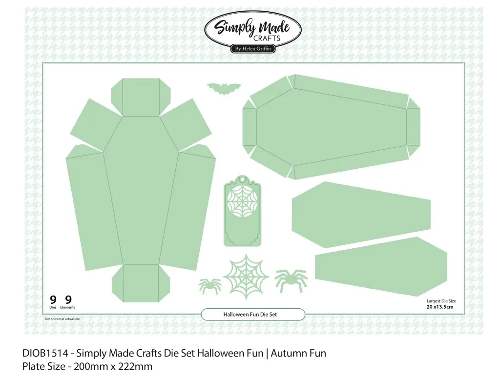 Coffin Halloween Fun Die Set by Simply Made Crafts Autumn Fun