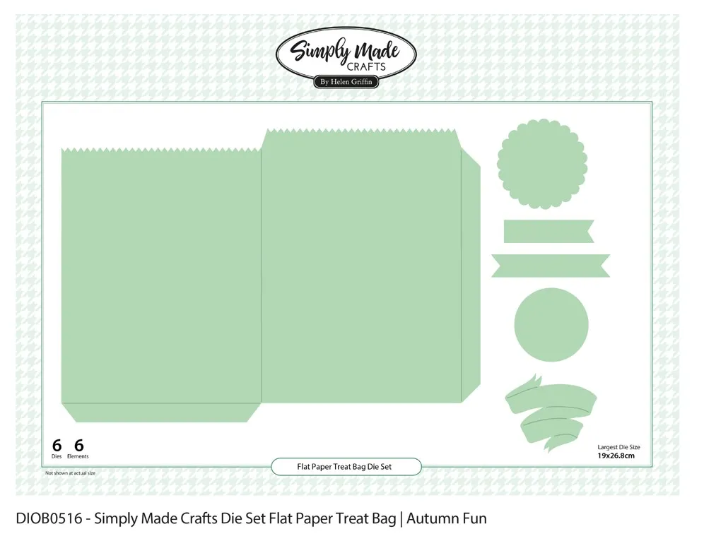 Flat Paper Treat Bag Die Set by Simply Made Crafts Autumn Fun