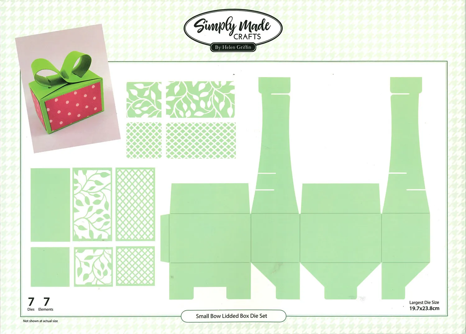 Small Bow Lidded Box Die Set by Simply Made Crafts Autumn Fun