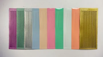 Pearl & Pastel Thin Line Dazzlesâ¢ Stickers, 10 sheets