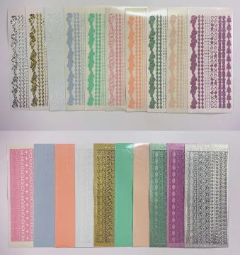 Fancy Border Pearl & Pastel, 20 sheets