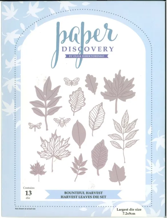 Harvest Leaves Die Set Bountiful Harvest by Paper Discovery