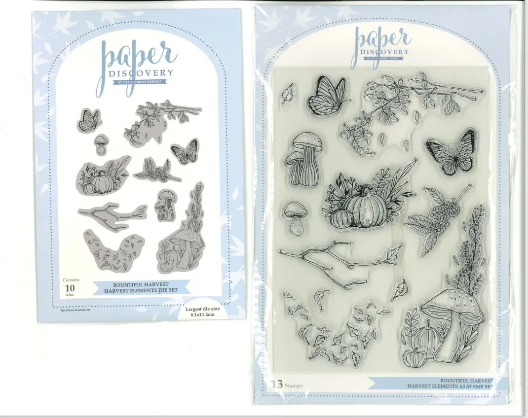 Harvest Die Stamp Combo Bountiful Harvest by Paper Discovery