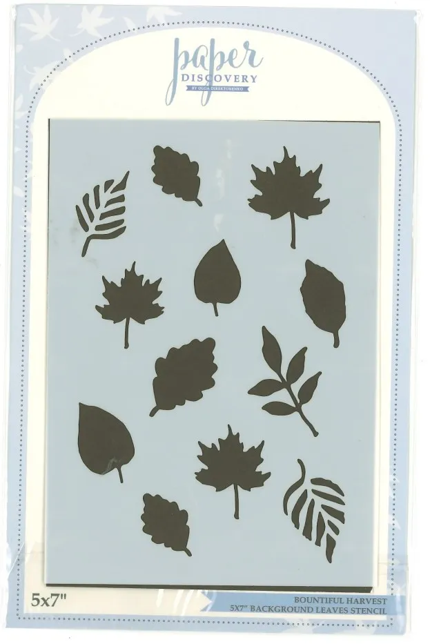 Background Leaves  Stencil Bountiful Harvest by Paper Discovery