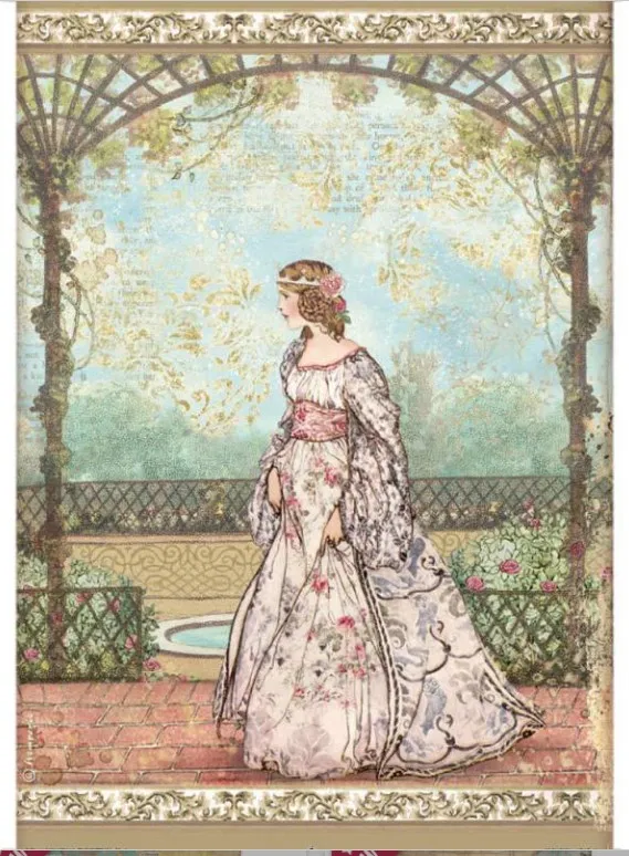 Sleeping Beauty Princess A4 Rice paper