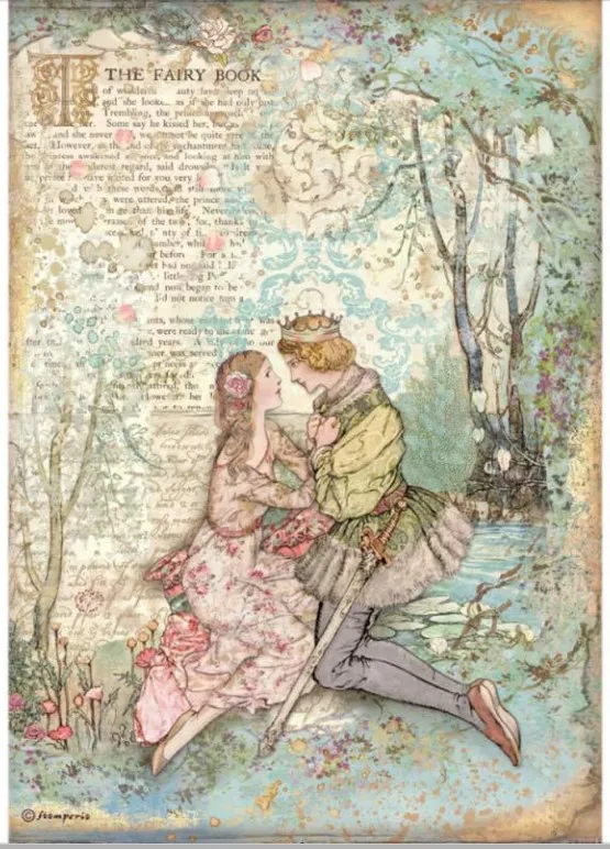 Sleeping Beauty Lovers A4 Rice paper