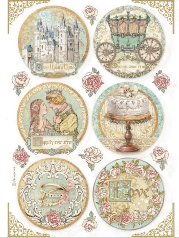 Sleeping Beauty Rounds A4 Rice paper