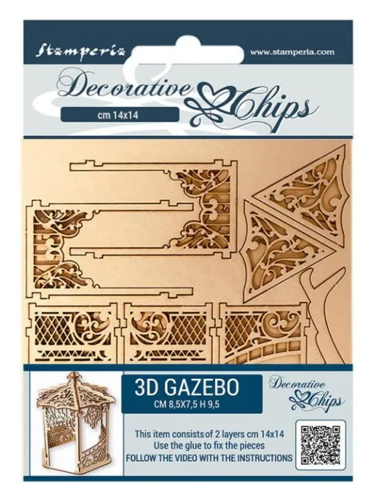Sleeping Beauty Gazebo Chipboard, 2 pc
