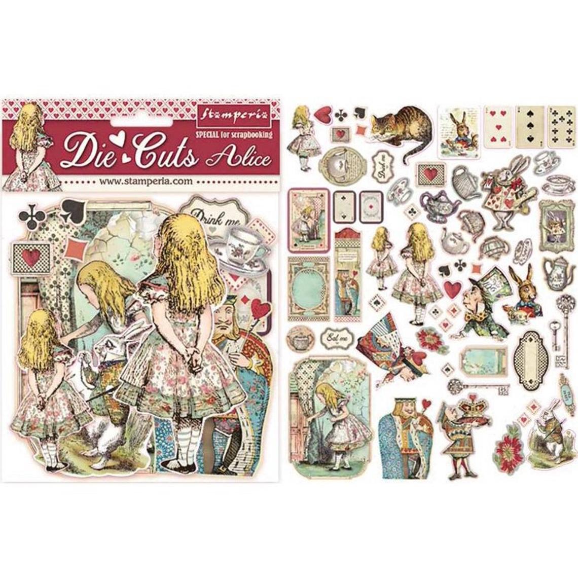 Alice in Wonderland Die-Cuts