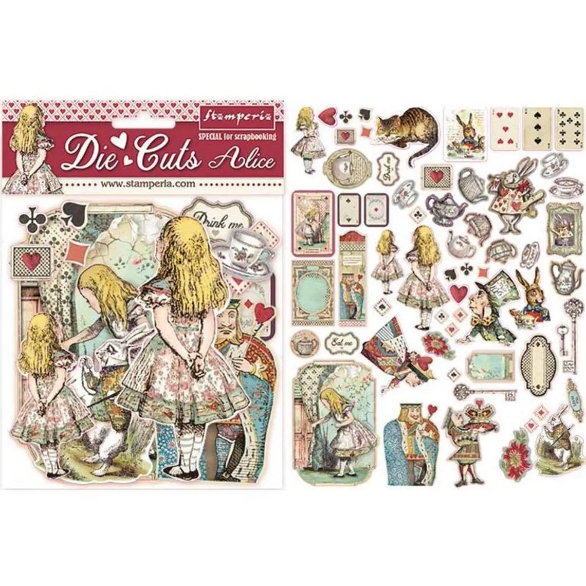 Alice in Wonderland Die-Cuts