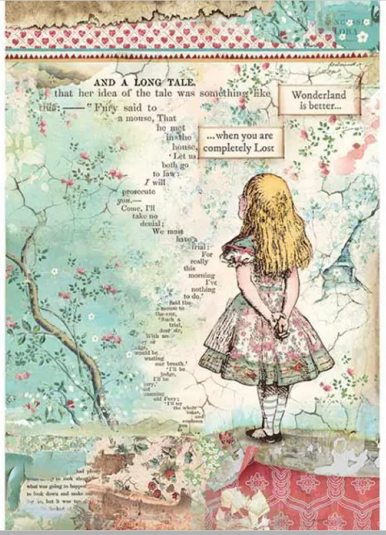 Alice in Wonderland A4 Rice paper
