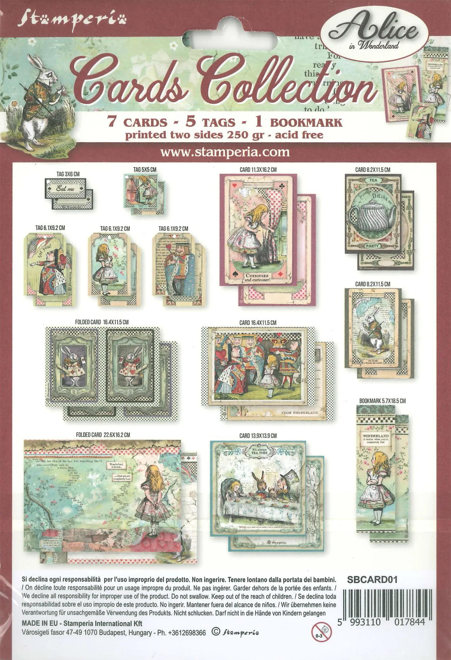 Alice in Wonderland Cards Collection