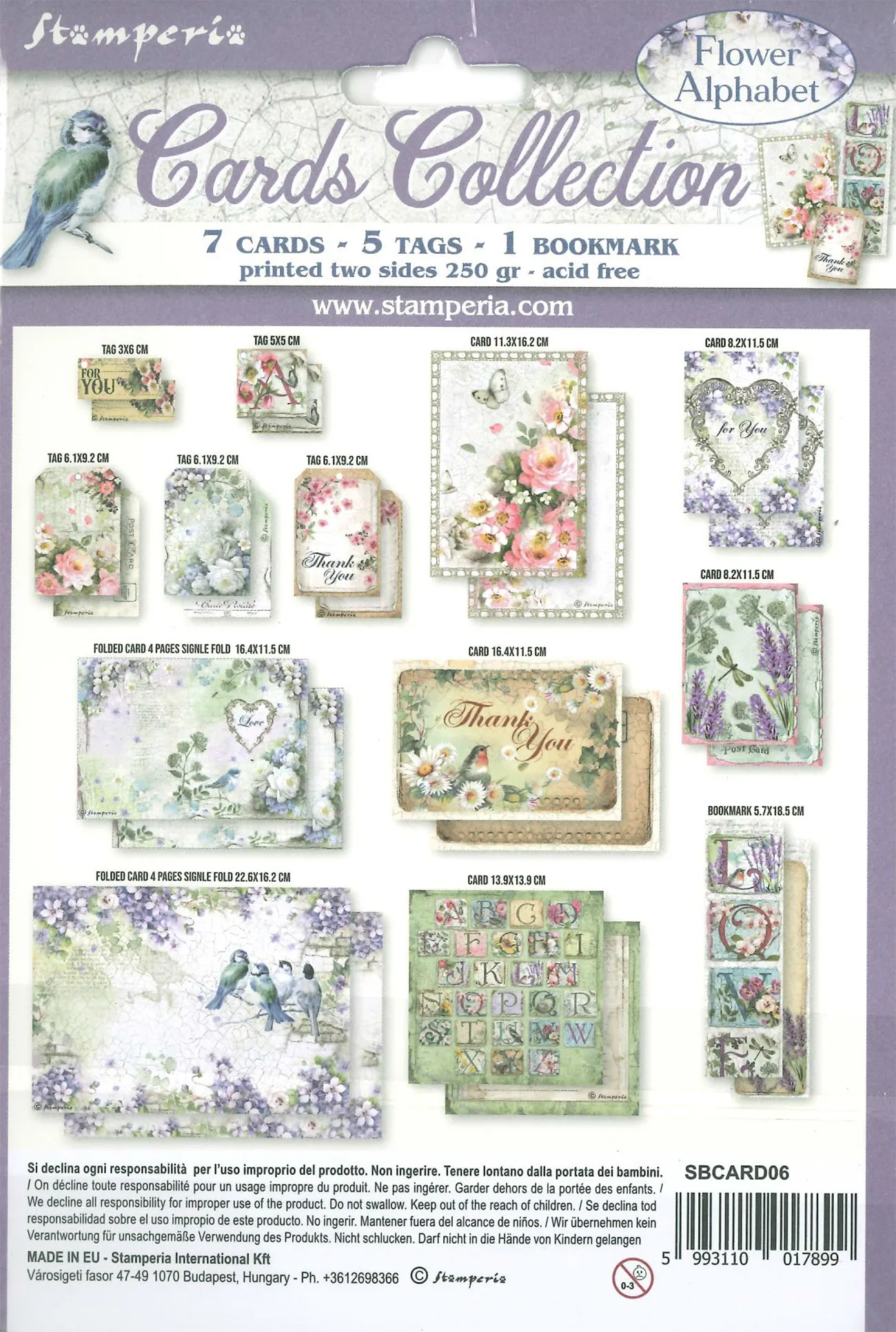 Flower Alphabet Cards Collection