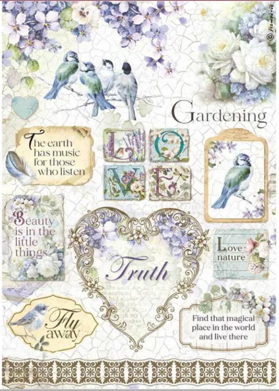 Love Nature Birds A4 Rice paper