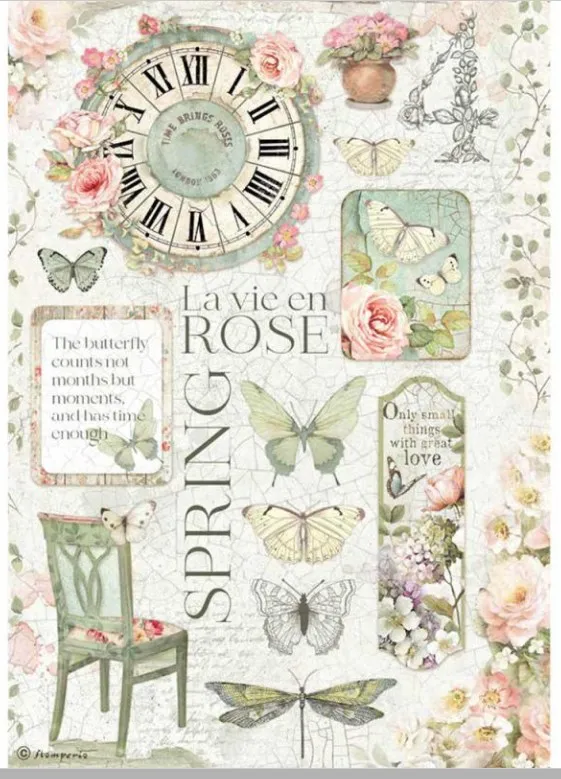 House of Roses A4 Rice paper