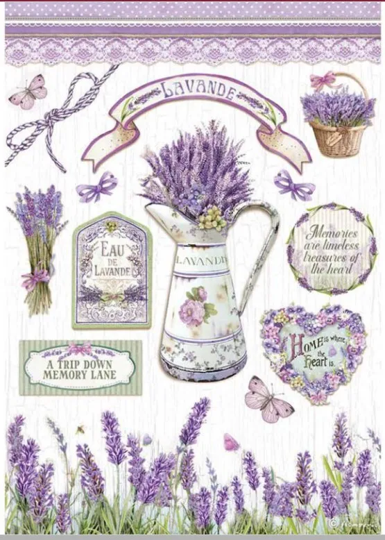 Lavender A4 Rice paper