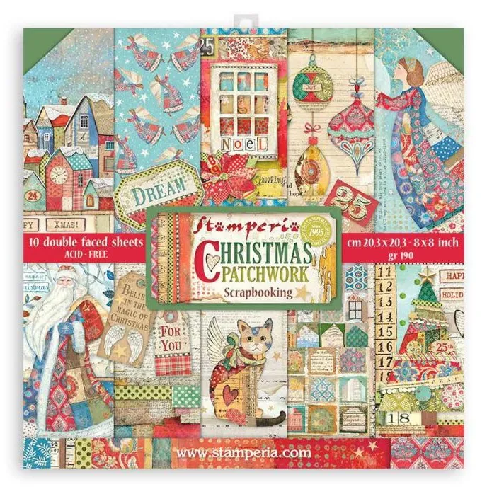 Christmas Patchwork 8x8 Papers