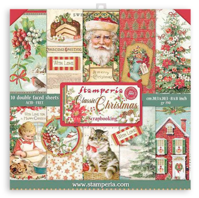 Classic Christmas 8x8 Papers