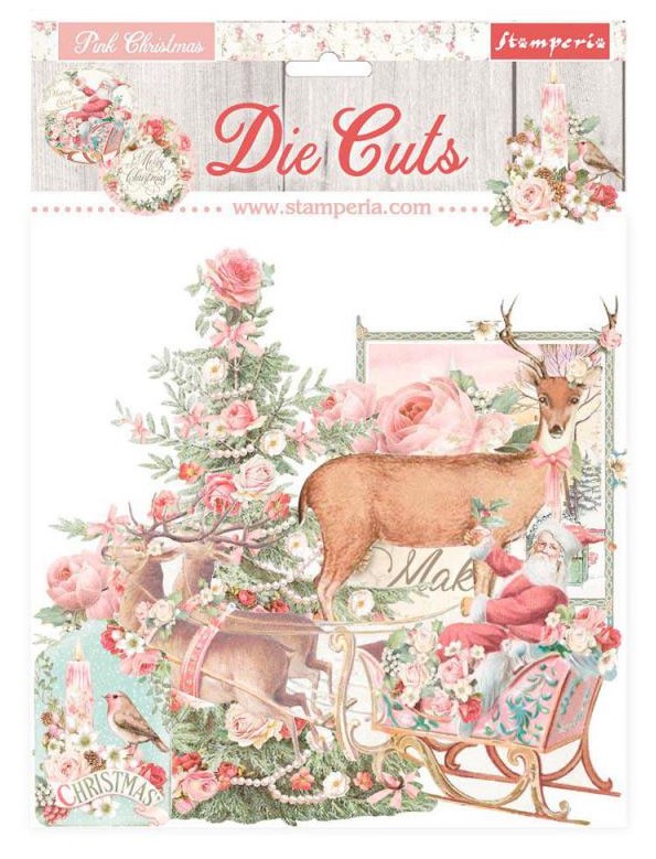 Pink Christmas Die-Cuts