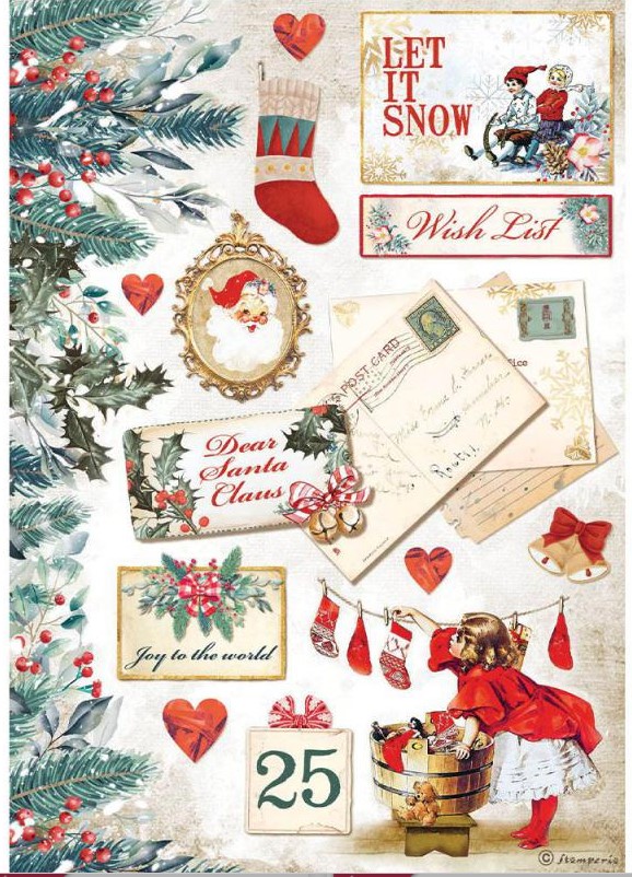 Let It Snow Rice Paper, Romantic Christmas