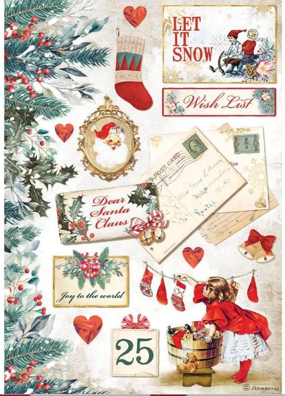 Let It Snow Rice Paper, Romantic Christmas