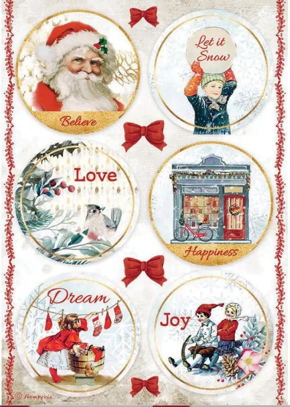 Rounds Rice Paper, Romantic Christmas