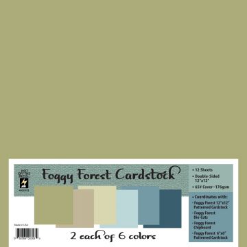 Foggy Forest Solid Cardstock, 12x12