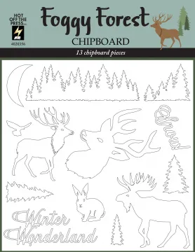 Foggy Forest Chipboard
