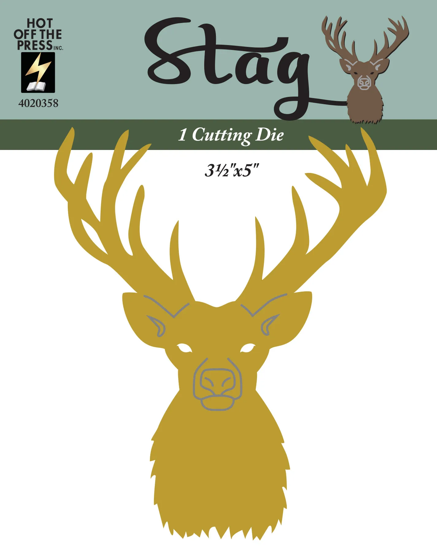 Stag Foggy Forest Cutting Die