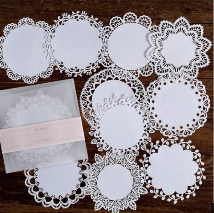 Round Lace Paper, 10 pieces