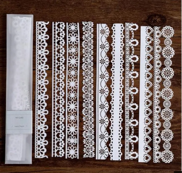 Borders Lace Paper, 10 pieces