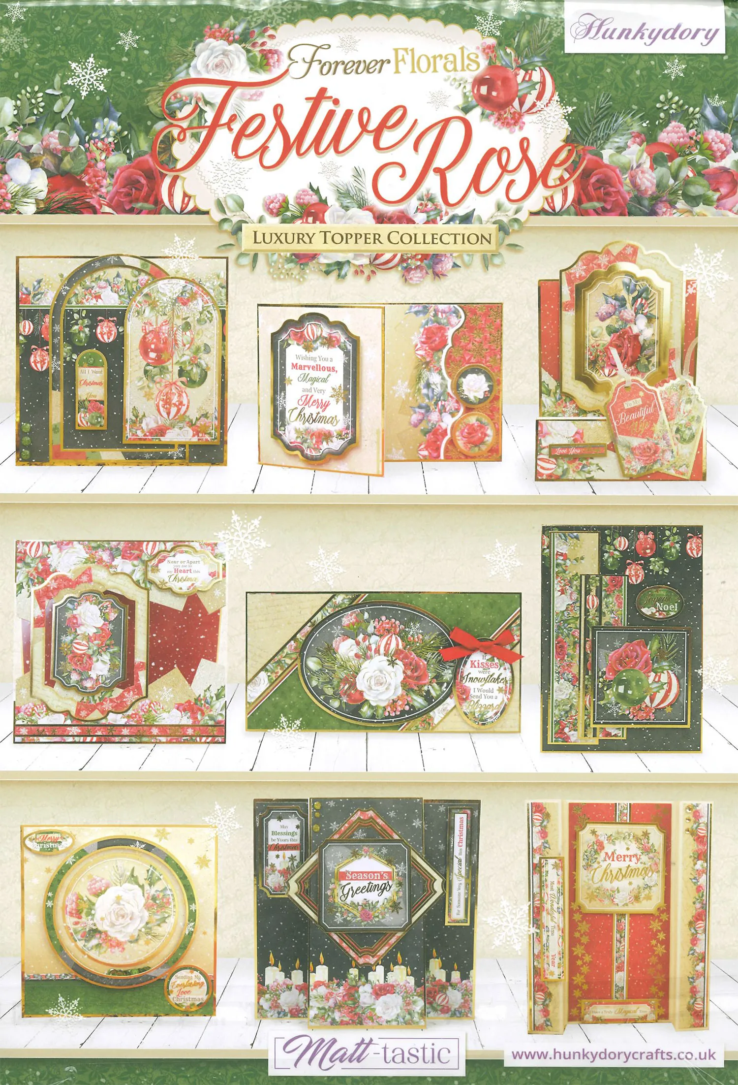 Festive Rose Luxury Topper Collection with 2 Bonus Sheets