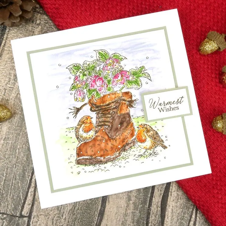 Robin's Beautiful Bouquet A6 Stamp Set by For the Love of Stamps