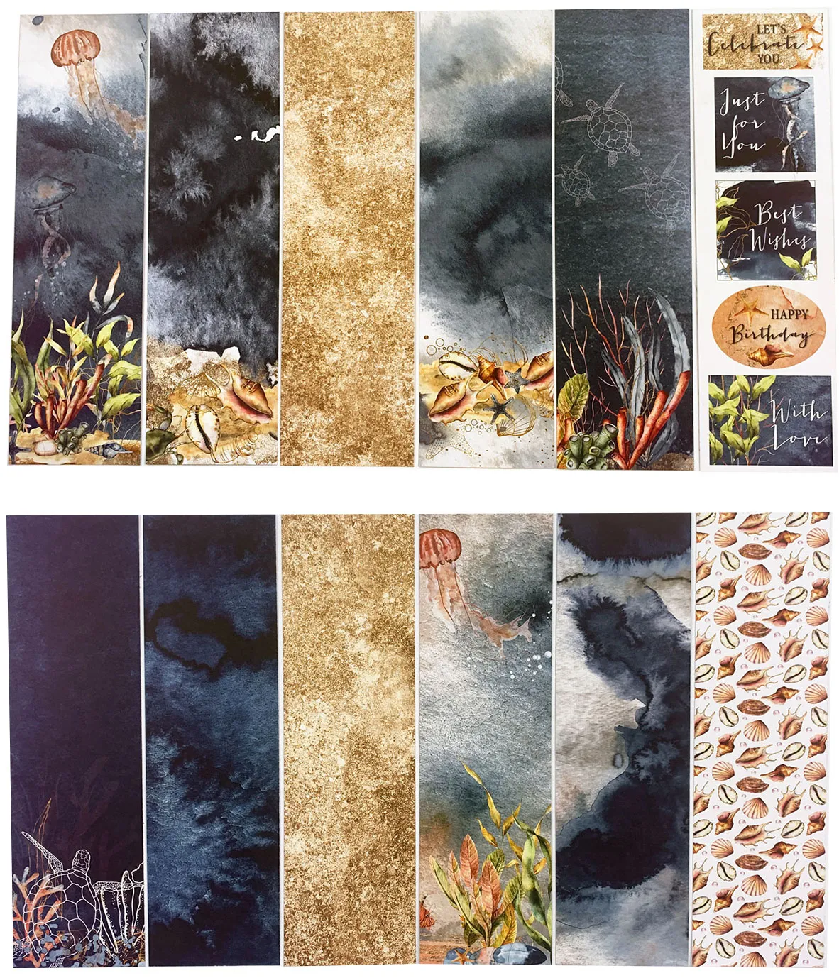 Seascapes & Sand Slim Line Cardstock