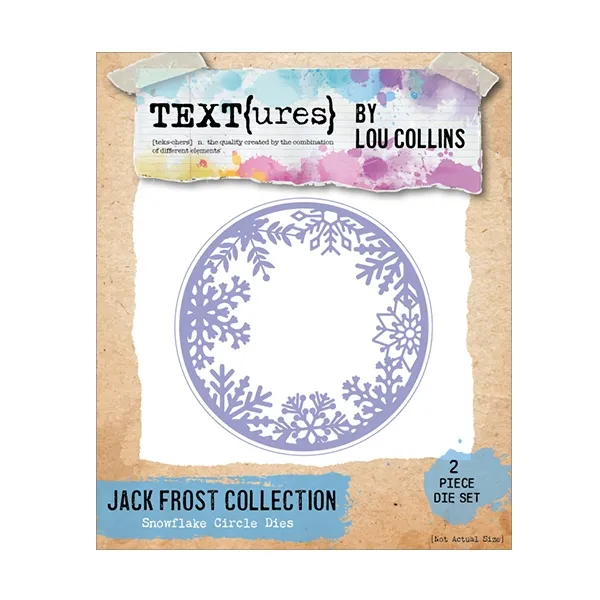 Snowflake Circle Die set, Jack Frost by TEXTures