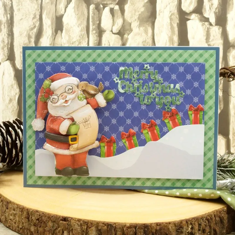 Santa Snippables Christmas Cheer Moonstone Dies