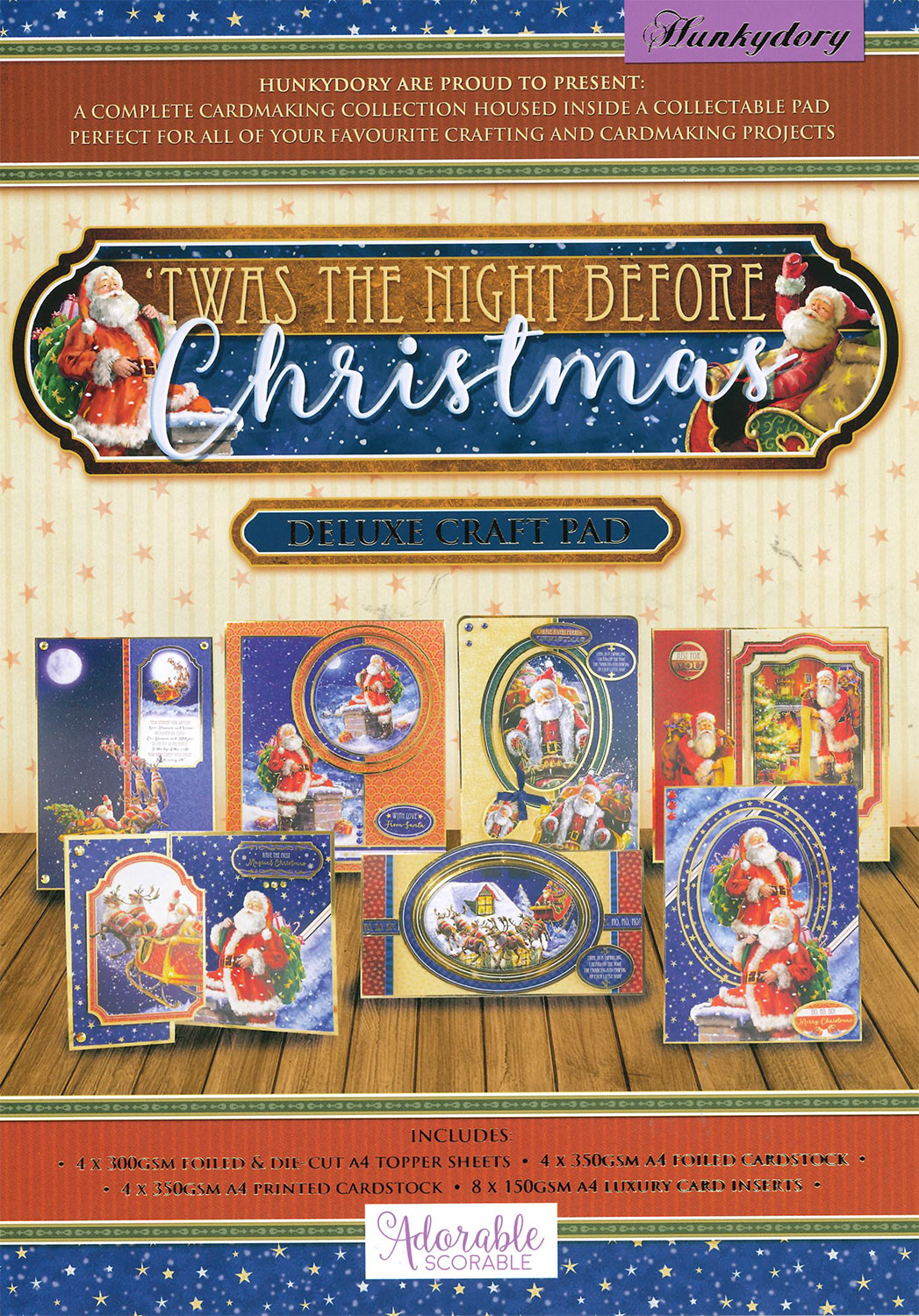 Paper Wishes  Twas the Night Before Christmas Deluxed Craft Pad