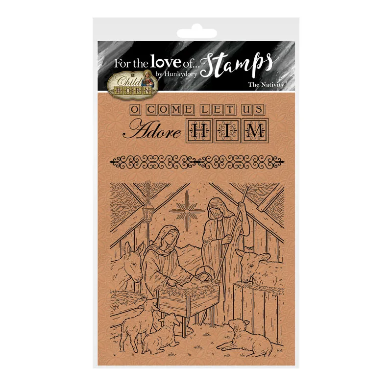 The Nativity A6 Stamp Set For the Love of Stamps